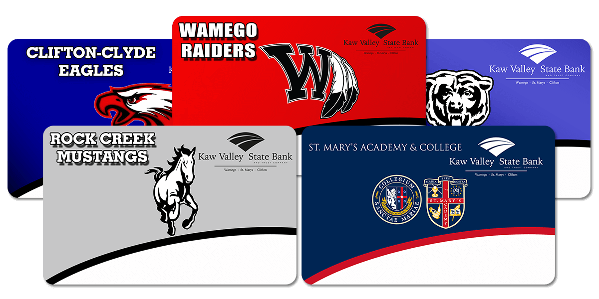 KVSB School Themed Chip Debit and Business Debit Cards